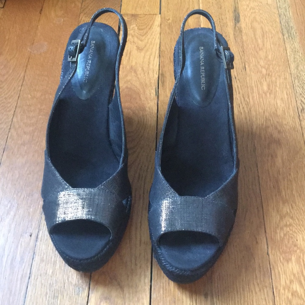 Brown Metallic Espadrilles